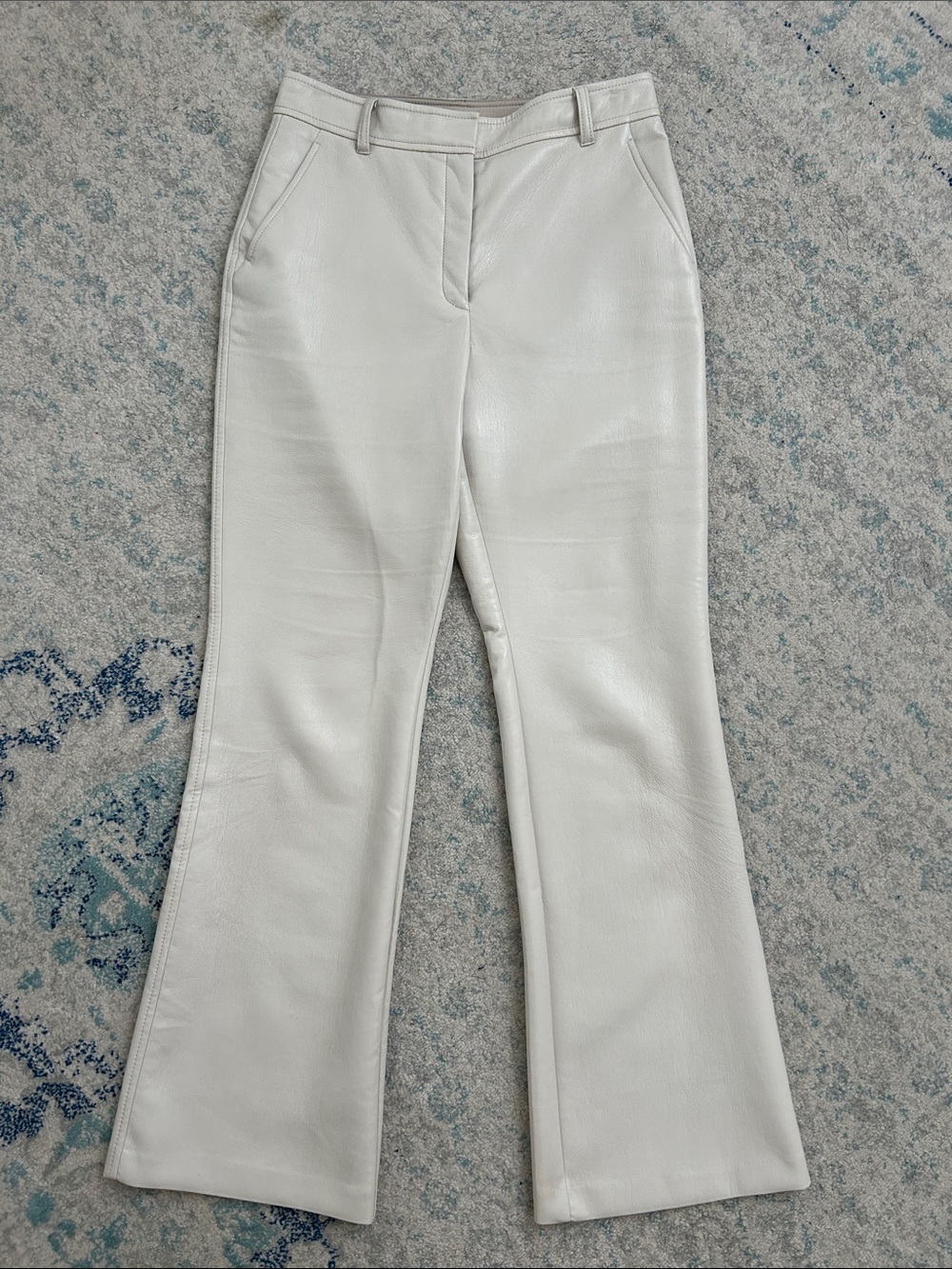 Aritzia Babaton Faux-Leather Flare Pants